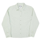 COLUMBIA Womens Green & White Check Long Sleeve Shirt L Outdoor Casual Cotton