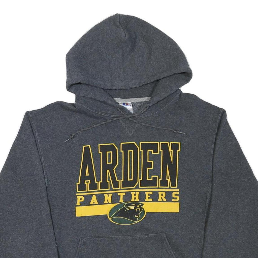 RUSSELL ATHLETIC Mens Grey Arden Panthers Pullover Hoodie S Cotton Blend Casual