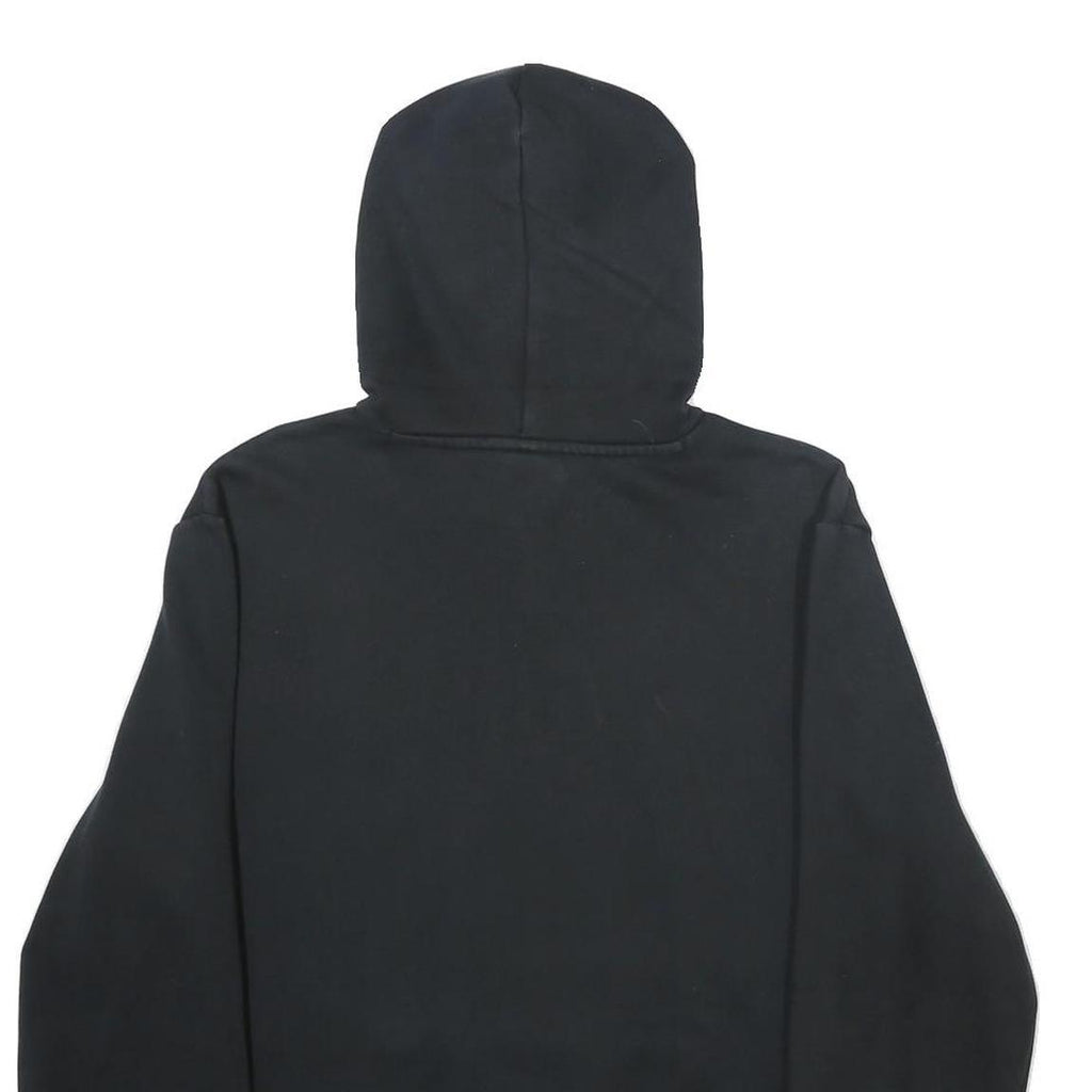 PUMA Mens Black Hoodie M Cotton Blend Pullover Hooded Sweatshirt Logo Print