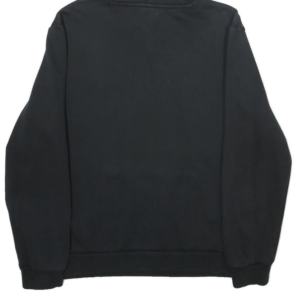 PUMA Mens Black Hoodie M Cotton Blend Pullover Hooded Sweatshirt Logo Print