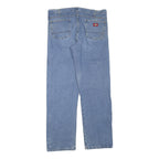 DICKIES Mens Jeans Blue Regular Straight Denim Medium W38 L34 Classic Fit