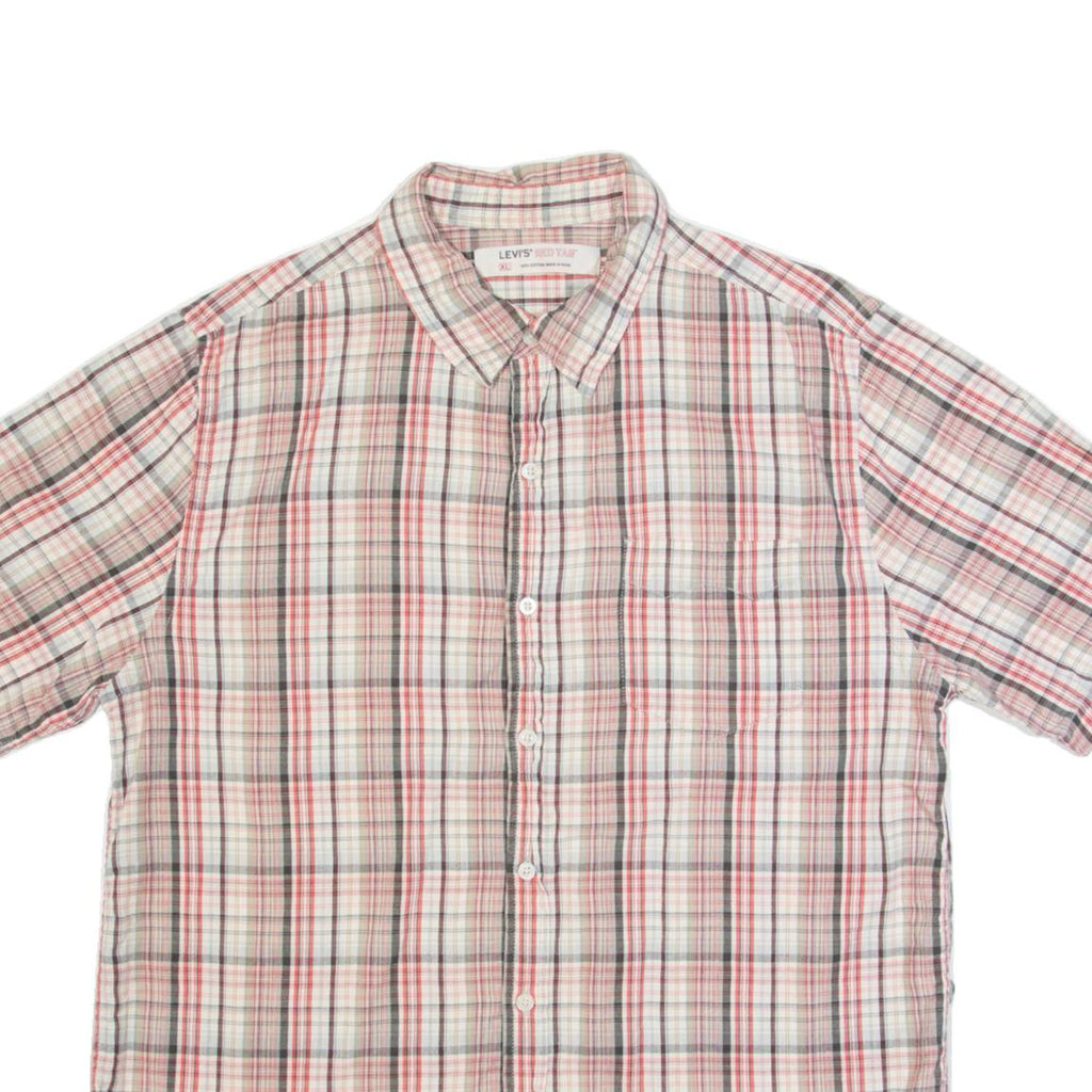 LEVI'S Mens Shirt Red Plaid XL