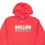 NIKE Brillion Basketball Mens Red Hoodie Pullover L