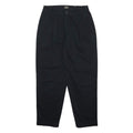 LEE Womens Black Cotton Relaxed Straight Leg Trousers W28 L26 Casual Zip Closure