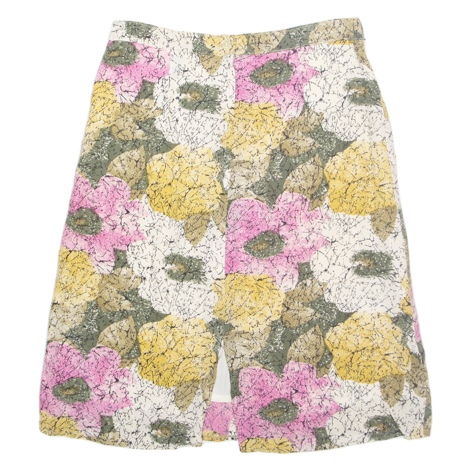 Womens Straight Skirt Pink Midi Floral M
