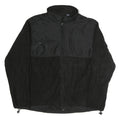 CHAPS Womens Black Polyester Zip Jacket XL Fleece Outdoor Casual Warm