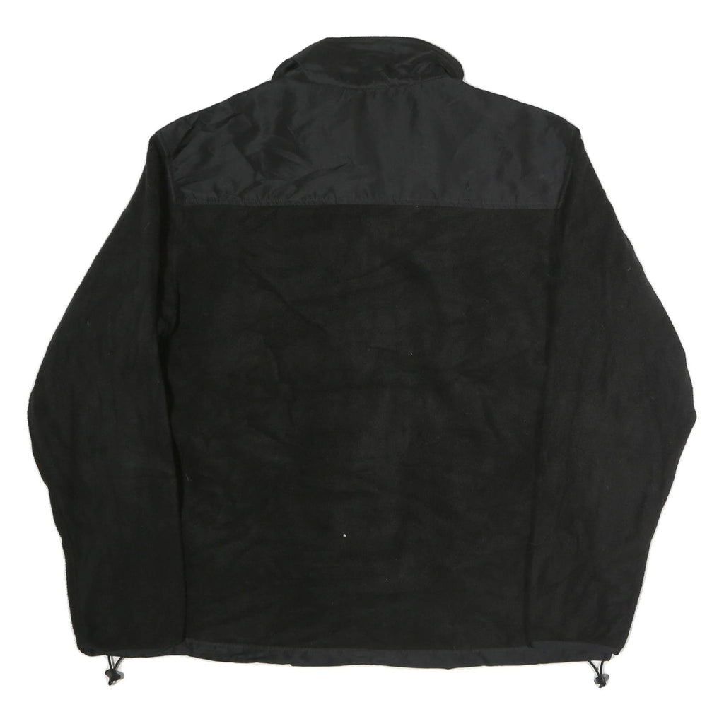 CHAPS Womens Black Polyester Zip Jacket XL Fleece Outdoor Casual Warm