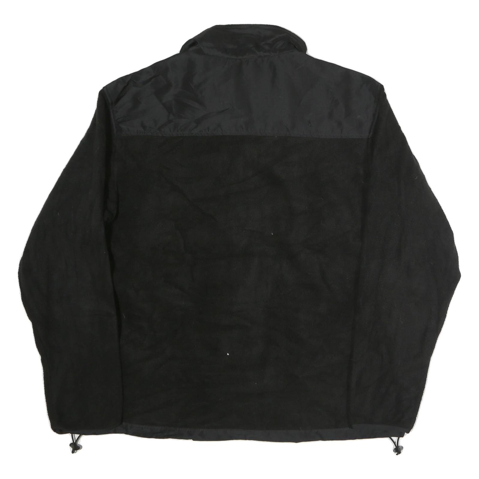 CHAPS Womens Black Polyester Zip Jacket XL Fleece Outdoor Casual Warm