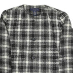 PRESTON & YORK Womens Black & White Check Coach Jacket UK 16 Polyester Blend