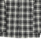 PRESTON & YORK Womens Black & White Check Coach Jacket UK 16 Polyester Blend
