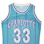 Mens Blue Athletic Basketball Jersey M Sleeveless Crew Neck Charlotte 33