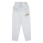 CENTER Womens Jeans Classic Cotton Light W24 L28 Patchwork Casual Denim