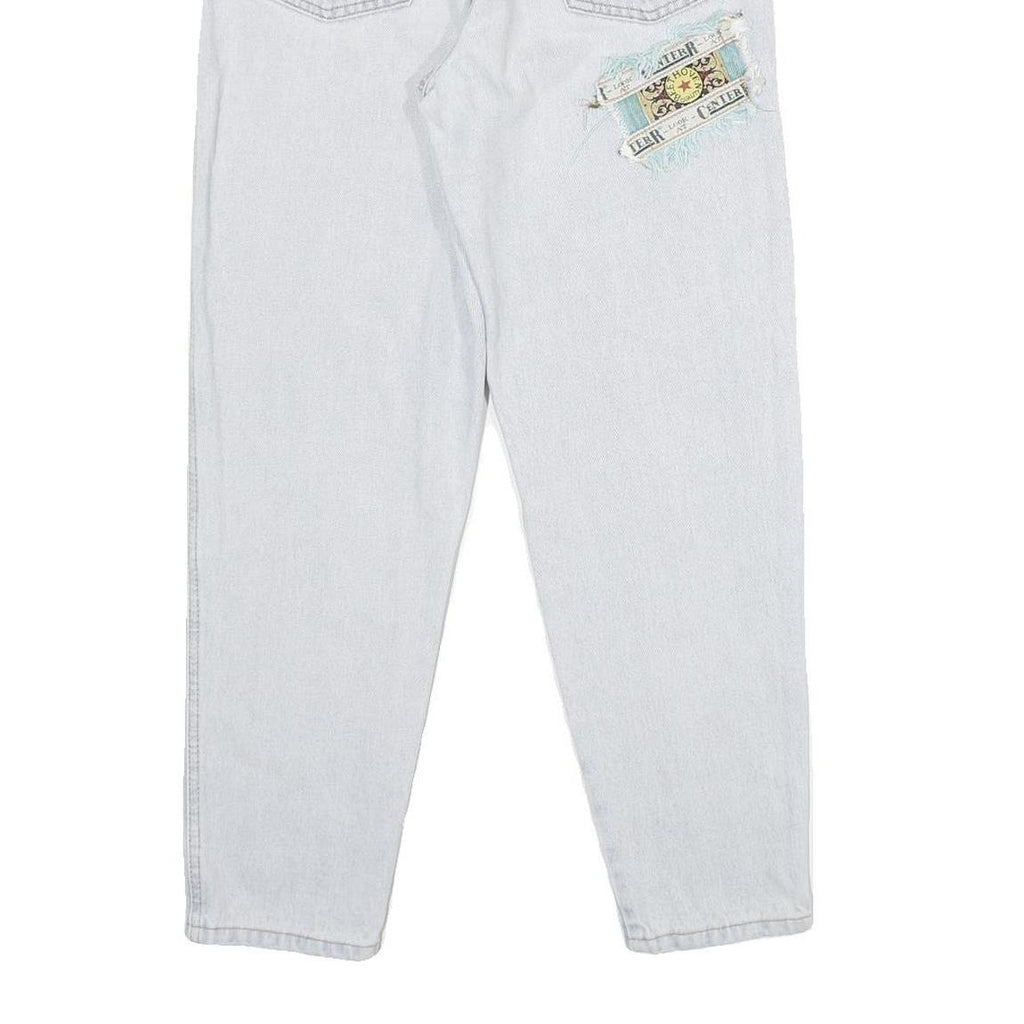 CENTER Womens Jeans Classic Cotton Light W24 L28 Patchwork Casual Denim