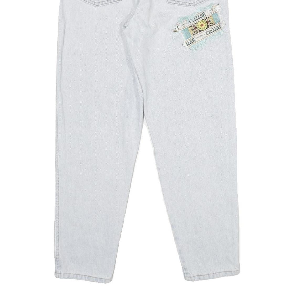 CENTER Womens Jeans Classic Cotton Light W24 L28 Patchwork Casual Denim