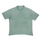 FILA Mens Green Plain Cotton Blend Polo Shirt Short Sleeve XL Casual Summer