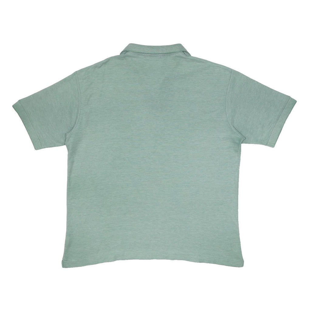 FILA Mens Green Plain Cotton Blend Polo Shirt Short Sleeve XL Casual Summer