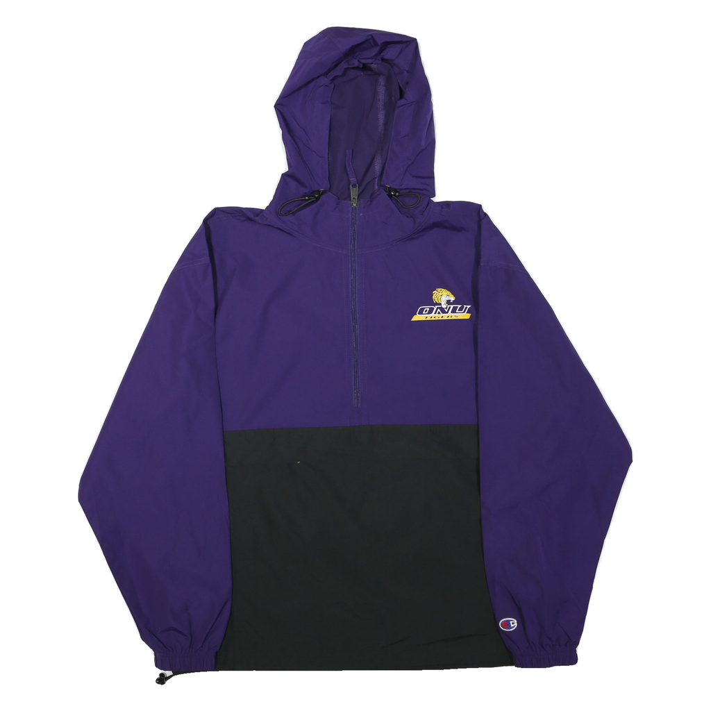 CHAMPION Mens Purple & Black ONU Tigers Hooded Zip Jacket M Polyester Blend