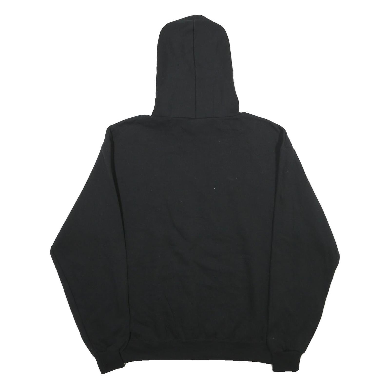 CHAMPION Mens Black College Of Marin Pullover Hoodie L Cotton Blend