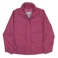 JACK WOLFSKIN Womens Maroon Outdoor Jacket XS Synthetic Zip Plain Lightweight