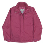 JACK WOLFSKIN Womens Maroon Outdoor Jacket XS Synthetic Zip Plain Lightweight