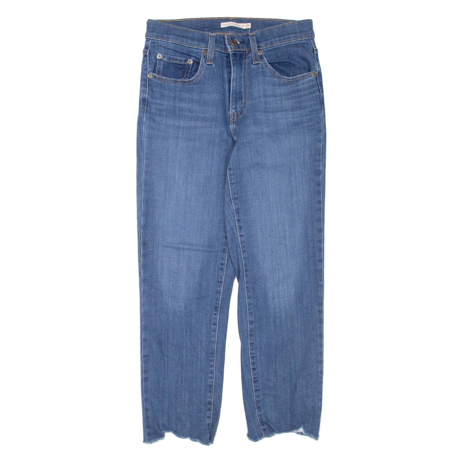 LEVI'S 724 High Rise Womens Jeans Blue Regular Straight W28 L26