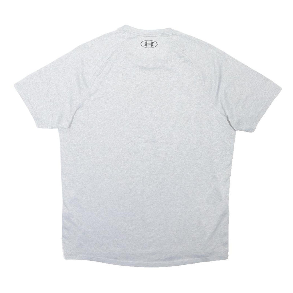 UNDER ARMOUR Mens Grey Athletic T-Shirt M Short Sleeve Crew Neck Performance