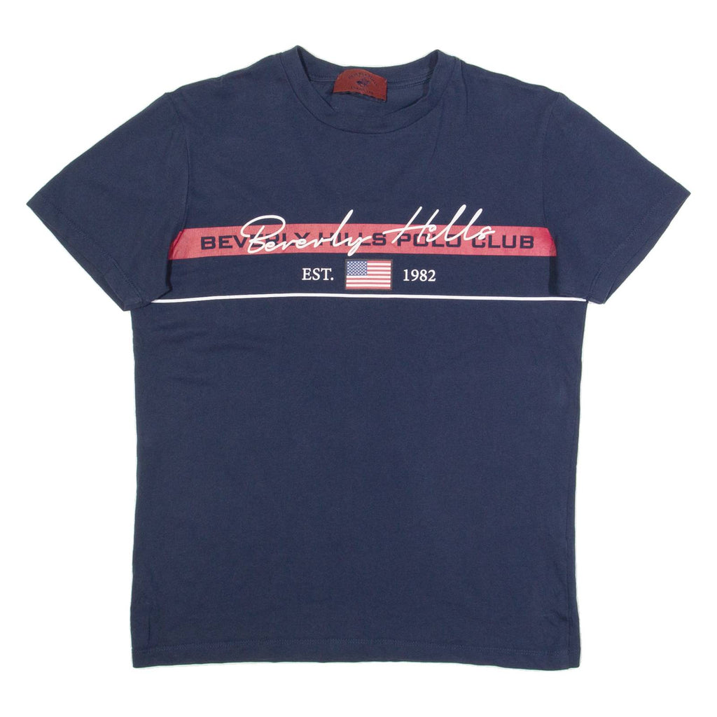 BEVERLY HILLS POLO CLUB Mens T-Shirt Blue S