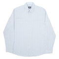 BOGNER Mens Shirt Blue Striped Long Sleeve L