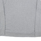 DKNY Womens Grey Sweatshirt Crew Neck L Logo Print Cotton Blend Pullover