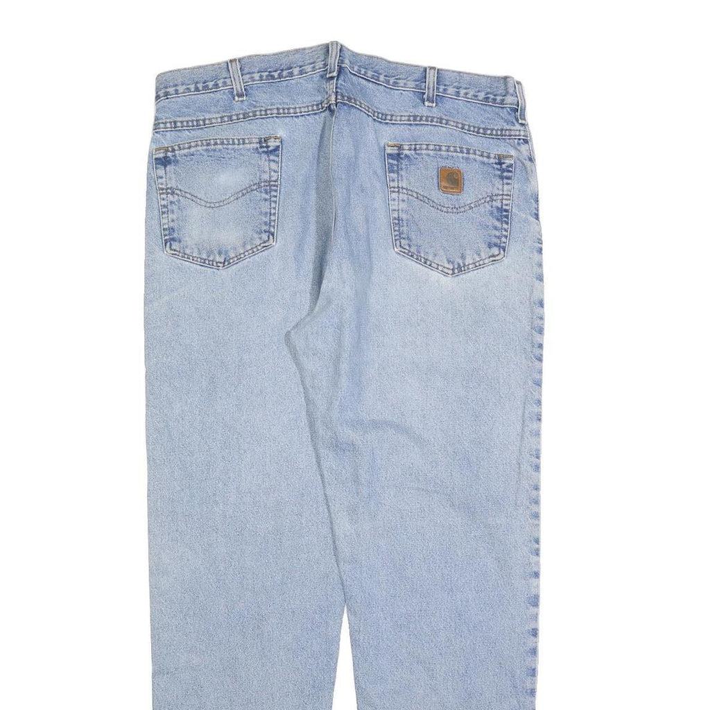 CARHARTT Mens Relaxed Jeans Blue Denim W40 L34 Cotton Blend Zip Pockets