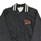 LEADER SPORTSWEAR Mens Black & Cream Fasel's Rustic Inn Jacket XL Nylon Plain