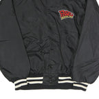 LEADER SPORTSWEAR Mens Black & Cream Fasel's Rustic Inn Jacket XL Nylon Plain