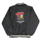 LEADER SPORTSWEAR Mens Black & Cream Fasel's Rustic Inn Jacket XL Nylon Plain