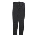 LEVI'S 721 Womens Jeans Black Slim Skinny Denim W29 L27 Stretch Zip