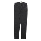 LEVI'S 721 Womens Jeans Black Slim Skinny Denim W29 L27 Stretch Zip