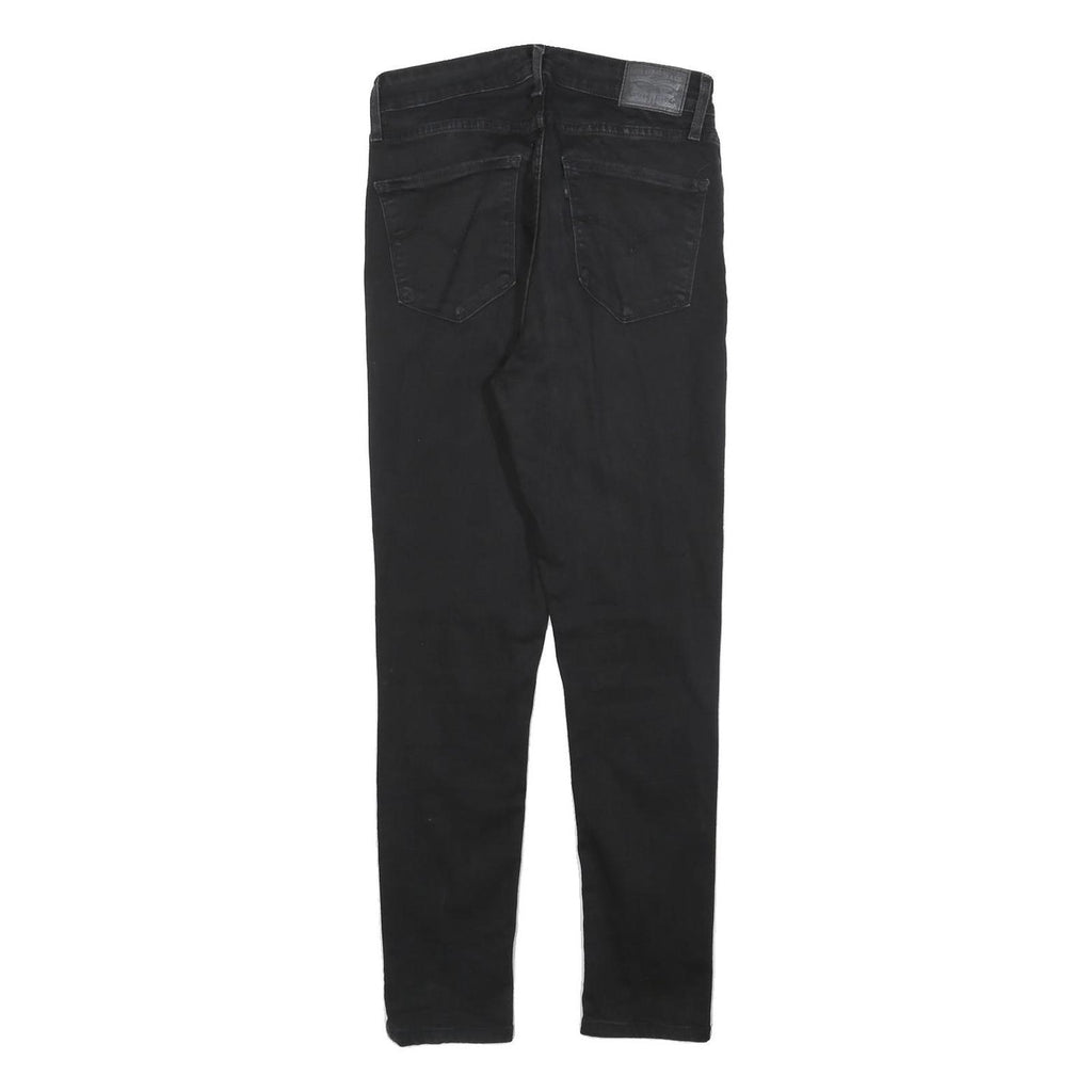 LEVI'S 721 Womens Jeans Black Slim Skinny Denim W29 L27 Stretch Zip