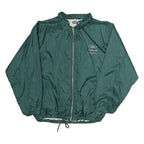 AVANTI Mens Green Coach Jacket XL Polyester Microfibre Plain Zip Lightweight