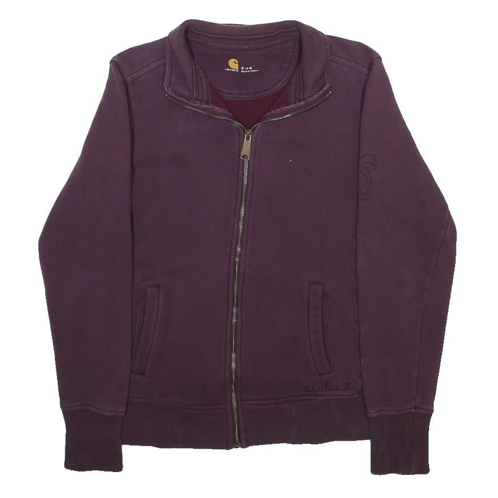 CARHARTT Womens Purple Zip Jacket XS Cotton Blend Casual Comfortable Fashion