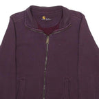 CARHARTT Womens Purple Zip Jacket XS Cotton Blend Casual Comfortable Fashion