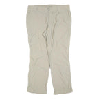 COLUMBIA Womens Regular Beige Polyester Blend Zip Trousers W36 L30 Outdoor