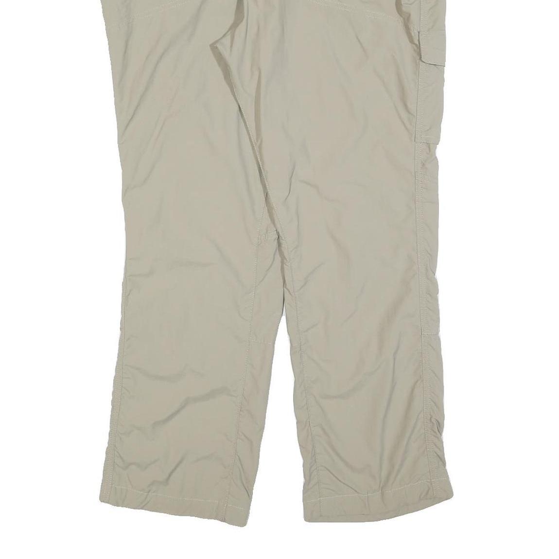 COLUMBIA Womens Regular Beige Polyester Blend Zip Trousers W36 L30 Outdoor