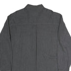 CHAPS Mens Black Cotton Button-Down Long Sleeve Shirt L Classic Style Casual