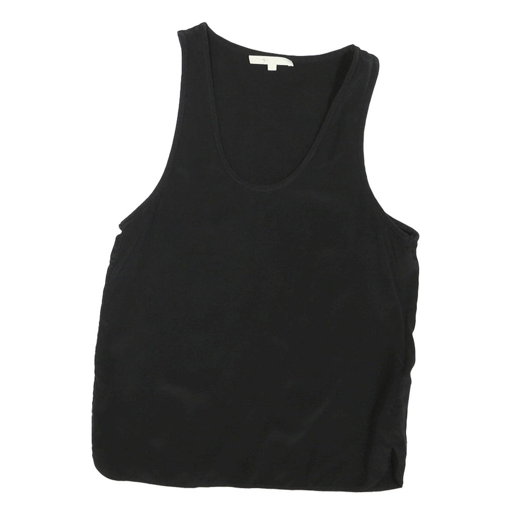 MAJE Womens Black Basic Sleeveless Round Neck Top S Lightweight Summer