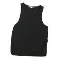 MAJE Womens Black Basic Sleeveless Round Neck Top S Lightweight Summer