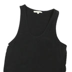 MAJE Womens Black Basic Sleeveless Round Neck Top S Lightweight Summer
