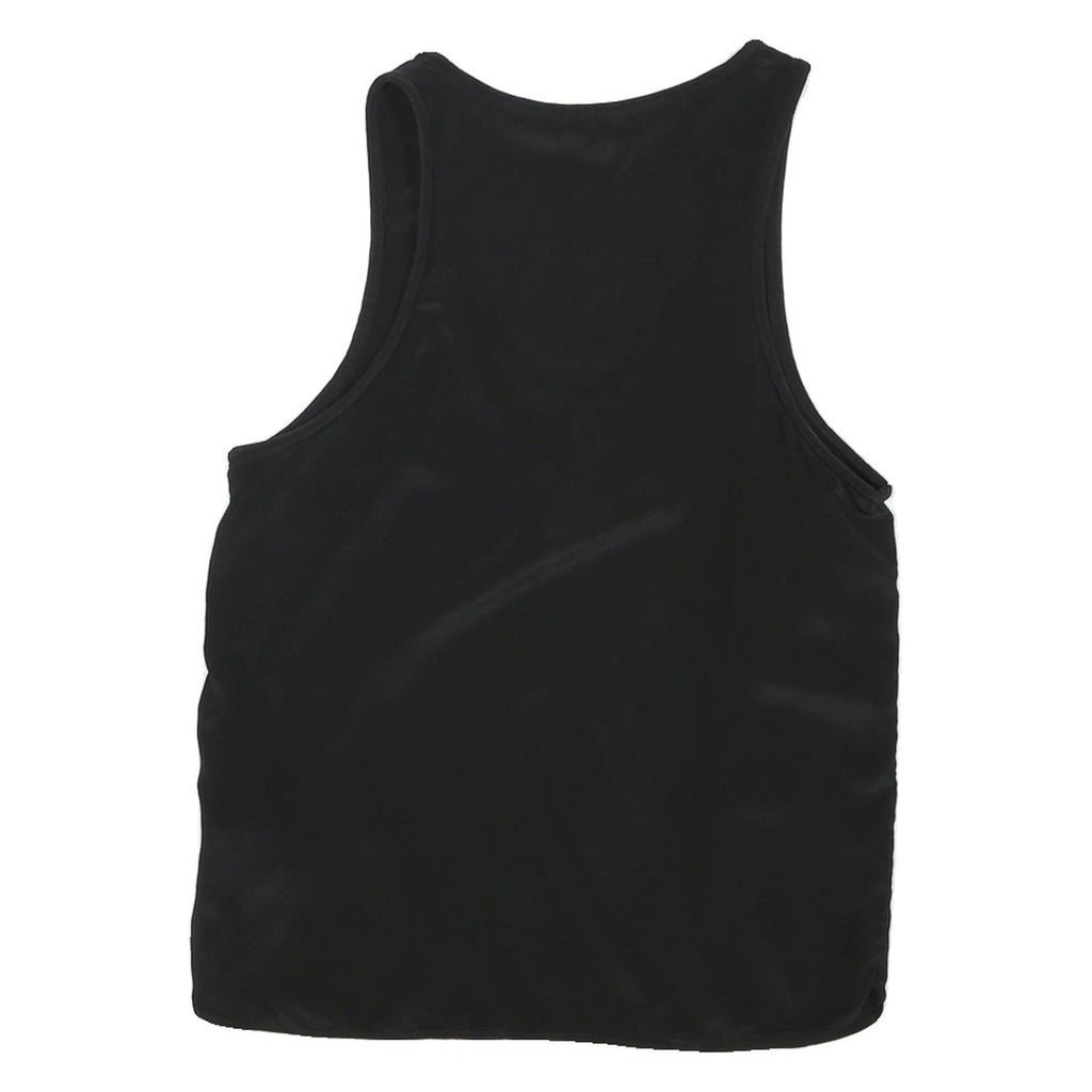 MAJE Womens Black Basic Sleeveless Round Neck Top S Lightweight Summer