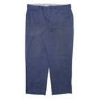 DICKIES 874 Workwear Mens Trousers Blue Regular Straight W40 L28