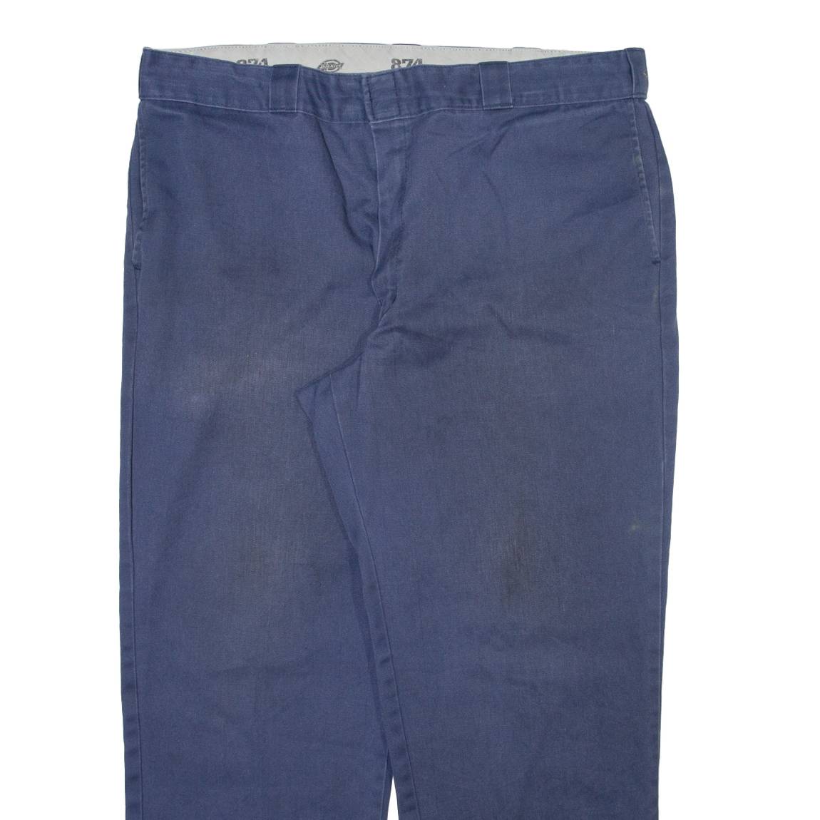 DICKIES 874 Workwear Mens Trousers Blue Regular Straight W40 L28