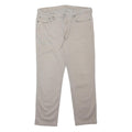 LEVI'S Mens Regular Fit Beige Cotton Blend Trousers W38 L32 Classic Zip Pocket
