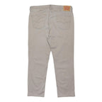 LEVI'S Mens Regular Fit Beige Cotton Blend Trousers W38 L32 Classic Zip Pocket